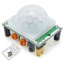 동체 감지기 HCSR501 조정 IR 초전기 적외선 PIR 인체 모션 센서 모듈 Arduino Raspberry Pi 케이스, [02] HCSR501 세트