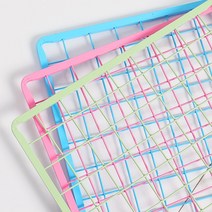 컬러 메쉬망 300x600mm 휀스망 철망 인테리어 진열대, 크롬
