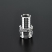 영진 스테인리스 나사식 관이음쇠 - 호스 닛블 Hose Nipple 1/4 inch*8A, 1개