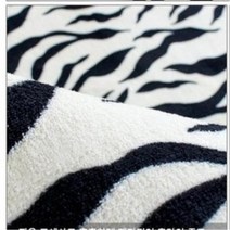 지브라 포인트 러그 미끄럼방지 제브라 카페트 블랙 100 150 물세탁 사무실 직사각