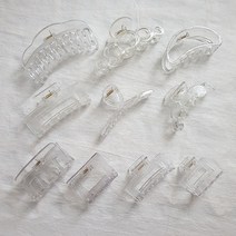 인마인드 투명 집게핀 10종 시원한 여름 헤어 올림 반머리묶음 모음