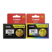 캐논 PG-740 CL-741 정품잉크 PIXMA MX537 MX377, 1개, 검정(PG-740)