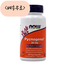나우푸드 피크노제놀 30 mg 60 베지개입 호팍사, 1개, 60개