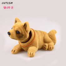 CNTCSM 자동차 진열품 도그 레진 모델 허당 피규어 차내 캐릭터 귀여운 차량용 인테리어 용품 대전, 시바견, 1개