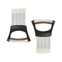 2 Pack Onion Slicer StainlessSteel Knife Tomato Slicer Kitchen Accessory Vegetable and Fruit Chopper, Black