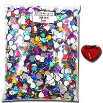 쪼아닷컴 비즈 붙여서 사용하는 비즈공예, 벌크 단면 하트 6mm