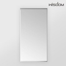 [위즈덤]액상아크릴 직사각거울 WD-2937-2W 화이트, 단품