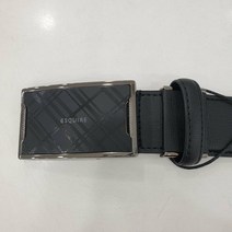 [한성몰 남양주점] 에스콰이아_남성 소가죽 체크무늬 데일리 자동 정장벨트_ECBSBA322BK