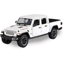 [모터맥스] 1:27 지프 글래디에이터 픽업 트럭 Motormax Toy 2021 Gladiator Pickup Truck Diecast Model, 루비콘 하드탑 화이트