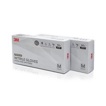 3M 니트릴 글러브 M사이즈 50매, 중(M)