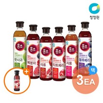 청정원 홍초 900ml 6종 3개 골라담기 +증.정 석류250m, 홍초 900ml 풋사과3개 +(증)