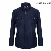 까르뜨블랑슈 남성 더블 포켓 짚업 자켓 CMM8WU01 NV