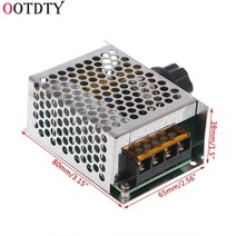 OOTDTY AC 220V 4000W 고전력 SCR 속도 컨트롤러 전자 전압 조정기 거버너, 한개옵션0