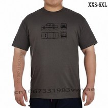 도면 미술화구통 그림보관통0403E 남성 베스트 셀러 티셔츠 Lada 2107 1982 청사진 클래식 자동차 Autovaz