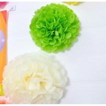 DIY 꾸미기 장식 종이 꽃 볼 L 25cm x10개 개업 선물, 라벤다 10개