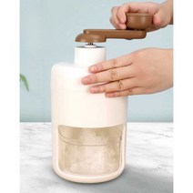 팥빙수 기계 얼음가는 살얼음 눈꽃 여름 간식 소형, (패키지 3) 수제 빙수기 + 아이스박스 3개