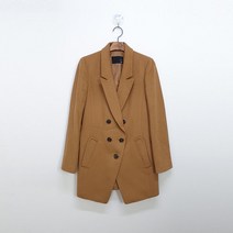 빈티지다온 이엔씨 브라운 모혼방 여성용 코트