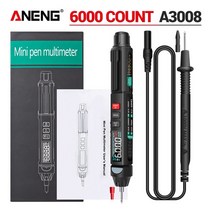 ANENG A3008 디지털 멀티미터 자동 지능형 센서 펜 테스터 6000 카운트 비접촉 전압 측정기 멀티미터 polimetro, 상자가 있는 A3008