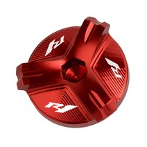 바이크 오토바이 CNC 엔진 오일 필러 캡 플매트 카펫 러그 커버 야마하 YZF R1 R3 R6 1998-2020 -2021 200, 11 R1 Red
