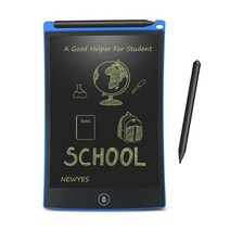 메모판 화이트보드 메모보드 자석판 NEWYES 8.5 인치 LCD 쓰기 태블릿 디지털, 진한 파란색, 중국