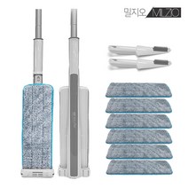 밀지오 파워슬라이드2[밀대2개+극세사걸레6장]자동짜기, 단품