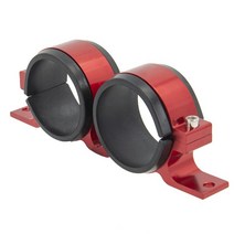 듀얼 트윈 연료 펌프 마운트 브래킷 60MM 및 연료 필터 클램프 50mm 크래들 자동차 수정 블랙 레드 블루, 01 RED