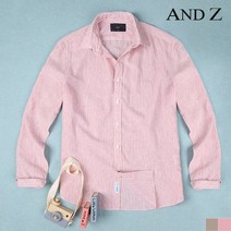 앤드지 하이브리드 린넨 스트라이프 긴팔 셔츠 BZB2WC1101 B