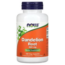 (아이허브) Now Foods (나우 푸드) 민들레 뿌리 500mg 베지 캡슐 100정 빠른직구