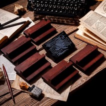 빈티지 대형 꽃 플라워 다꾸 스탬프 세트 4종, A (WS-503)