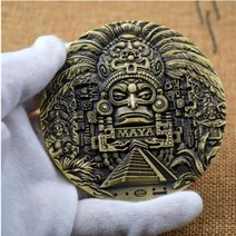 주화수집 마야 AZTEC CALENDAR 기념품 예측 기념 코인 아트 컬렉션 희귀동전, 장식품