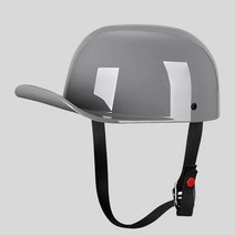 오토바이 소두핏 스냅백 헬멧 할리 스쿠터 베스파 모자 NO02 비보뉴 Y942F329, 연한 회색