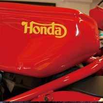 오토바이 혼다 스티커 vp_352, 노란색