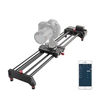 gvm 전동 카메라 슬라이더 3134 앱 제어 기능이 있는 무선 탄소 섬유 돌리 레일 카메라 슬라이더 전동 타임 랩스 및 비디오 샷 팔로우 포커스 샷 및 120도 파노라마 촬영