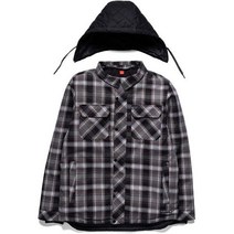 686 보드복 Woodland Insulated 후드 자켓 남성 Charcoal Plaid