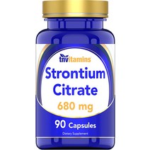스트론튬 구연산염 상호작용 680 Mg - 90포 뼈 강도 및 지지 포뮬라x 건강 교정을 위한 스트론티드 징과 닮았다 복구된 치아