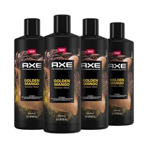 AXE 파인 프래그런스 컬렉션 남성용 바디 워시 아쿠아 베르가못 4개입 12시간 상쾌한 향기 샤워 젤 베르가못 세이지 주니퍼 에센셜 오일 532.3ml(18온스), Mango, Mandarin, and Vetiver