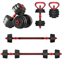 빼다 무게조절 덤벨 세트 20kg 30kg 40kg 홈트 조립 아령 가정용 운동기구 조립식 바벨, 50kg세트+케틀벨기능