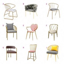 클래식 디자인 드레싱 의자 침실 뷰티 살롱 가구 핑크 벨벳 의자158963