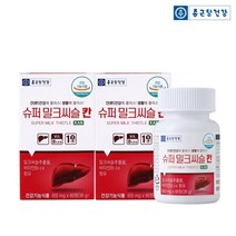 종근당건강 슈퍼 밀크씨슬 칸 + 스낵팝, 60정, 2세트