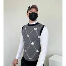 남성 골프웨어 다이아 니트 베스트 조끼