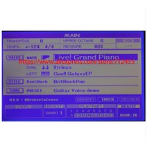 터치스크린패널 Yamaha dgx 305용 키보드용 새로운 LCD 디스플레이 화면