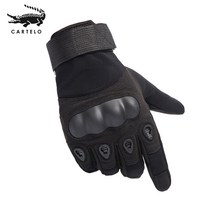 CARTELO 반 손가락 전술 장갑 ST26 블랙, M, ST32 블랙 [모든 손가락]