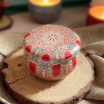 Scented Candles Fragrance Handmade jar Dried Flowers Tinplate Box Mini Tins for Wedding Gift Home De, 12