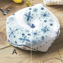 바늘쿠션 핀쿠션 18CT 크로스 스티치 핀 Neddle 쿠션 22 Biscornu 바느질 DIY 키트 자수, 01 WHITE_01 14CT