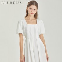 블루레이스 블루레이스 스퀘어넥벌룬소매핀턱원피스_B3M1OP3441