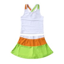 여성 테니스 복 웨어 치마 스커트 TougU 스 조끼와 스커트 어린이/ /체조 러닝용 반바지