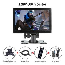 10.1 pc 모니터 1920x1200 게임 라즈베리 파이 PS3 PS4 XBOX360 시스템 CCTV VGA HDMI BNC USB LCD 디스플레이, [03] 101 1280x800