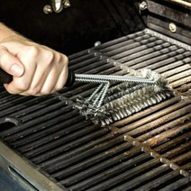 바베큐 그릴 청소솔 BBQ 그릴솔 브러쉬 캠핑 석쇠 불판 세척 쇠솔, 1개