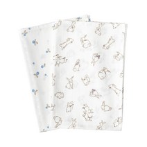 이케아 RODHAKE 뢰드하케 유아 손수건 2개입 면100% 미니 수건 신생아 패브릭 70x70cm 2p