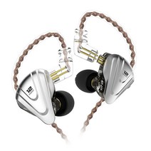 KZ ZSX 유선 이어폰 3.5mm 잭 이어 버드 하이브리드 기술 5BA 1DD 휴대용 스포츠 실행 통화 헤드셋 음악 헤드폰 보라색 (마이크 포함), 01 black no mic